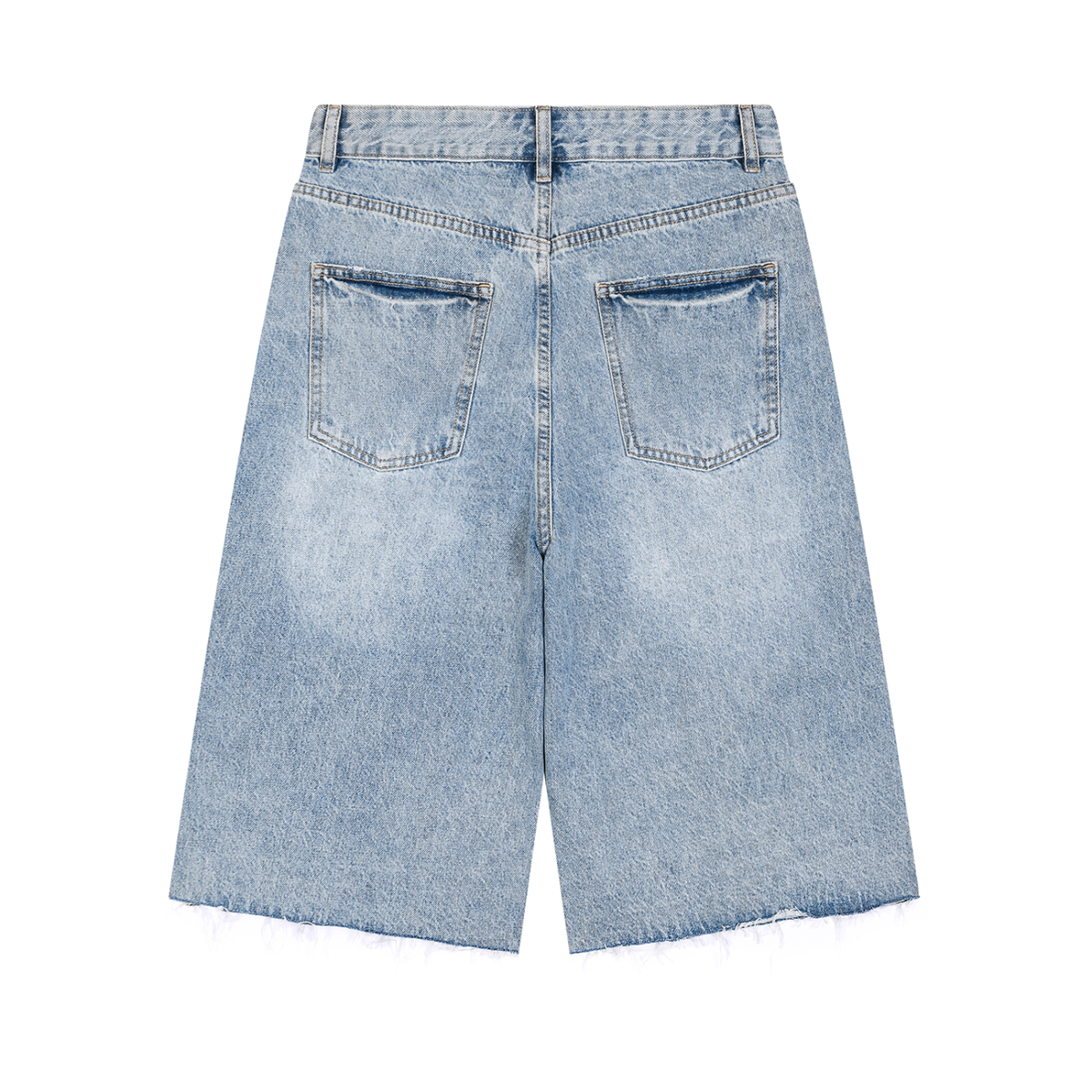 GW Vintage Wide Leg Denim Shorts