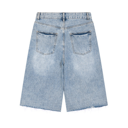 GW Vintage Wide Leg Denim Shorts