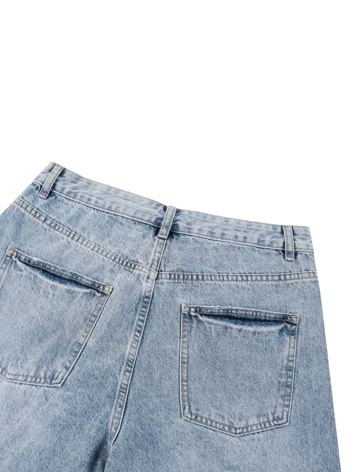 GW Vintage Wide Leg Denim Shorts